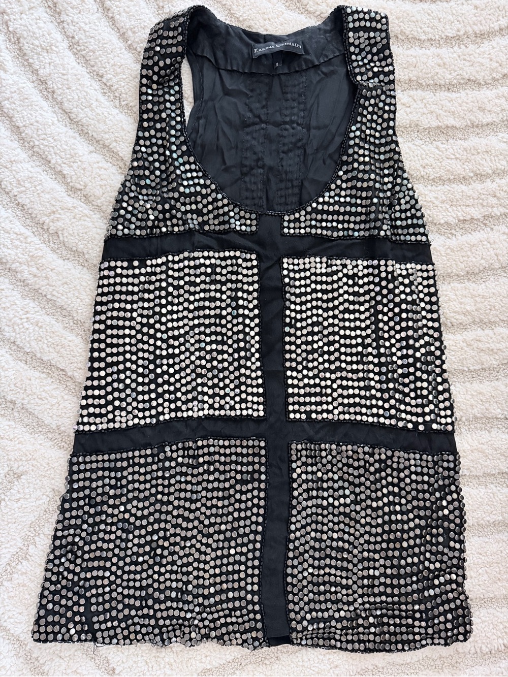 Karina Grimaldi Black Evening Top